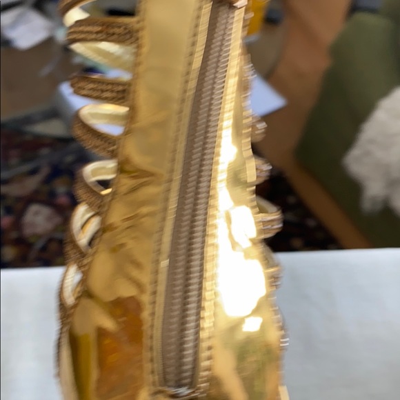 FSJ Gold Cage Stiletto’s with Gold Crystals - Picture 10 of 14